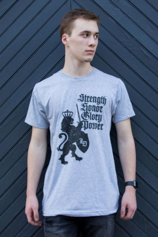 Guys Royal Lion Strength Fine Jersey T-Shirt