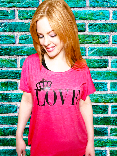 Ladies 'Kingdom Love' Fashion Dolman T-shirt